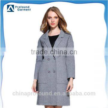 Winter Season Women Long Wool Coat