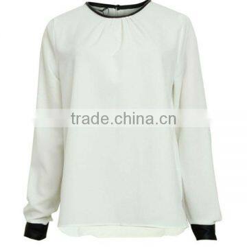 Hottest Designed High Quality Best Price Office Uniform Designs for Women Blouses photo-2