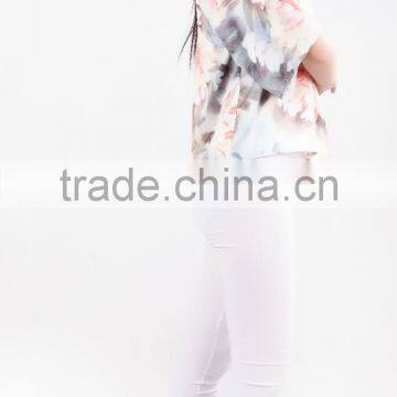 2015 Charming Summer Crew Neck Elbow-length Sleeve Floral Casual Women Dress