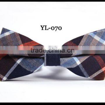 HD-BT40 British style Cotton checkedcustom bow tie