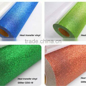 Glitter PU Textile Vinyl Heat Transfer Sheets photo-2