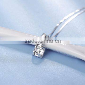 Fashion Diy Diamond White Gold Necklace photo-2