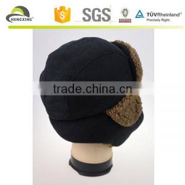 Plain 5 Panel Cap With Earflaps Design 5 Panel Caps Inside A Knot in Velvet photo-2