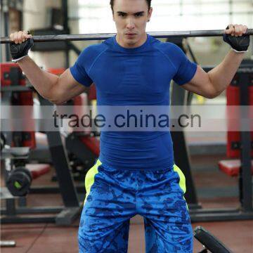 Custom Gym Fitness Workout T Shirt For Men Summer Style Seamless T Shirt