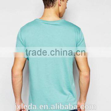 2016 Aqua V-neck t Shirt Men Custom photo-2