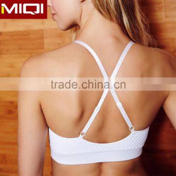 Top sale custom blank sports bra with low MOQ yoga bra