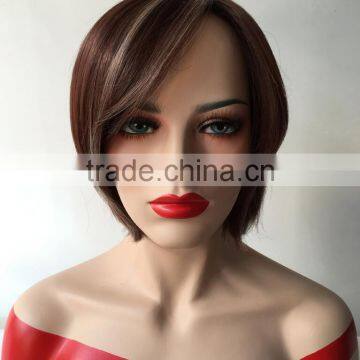 Wholesale Machibe Made Wigs Straight Short Bob Lace Front Wig Bob Style Natural Scalp Wig For Black Women photo-4