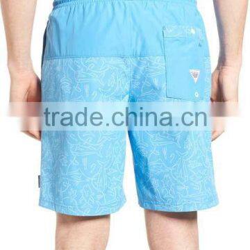 MGOO Wholesale Silk Printing Gym Sports Shorts Quick Dry Mens Drawstring Short Pants photo-2