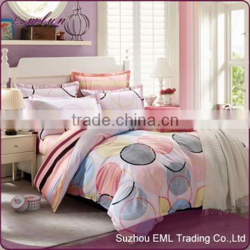 Jiangsu manufacturer made in china bedclothes 100% Cotton Duvet/Comforter/Quilt Covers four bedding sets EML-12-W10010