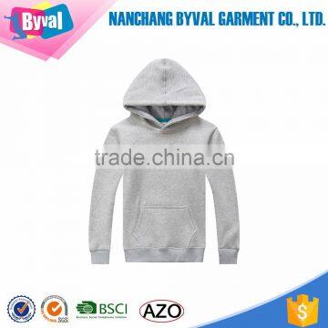 Wholesale No Zip Coat Plain Fleece Kids Kangaroo Pocket Pullover Sports Hoodies Sweater photo-4