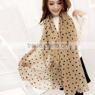 Lady Dots Spot Chiffon Soft Shawl Scarf Neck Wrap Head Scarf Styles 19143 photo-4