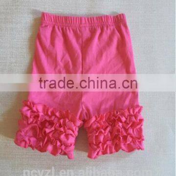 Wholesale 100 % Cotton Toddler Baby Girls Ruffle Shorts