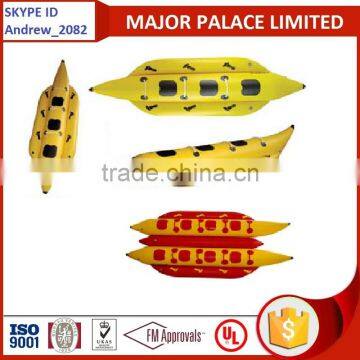 yellow red color banana boat,inflatable boat,fishing boat,fly fish boat,RIB boat,sport boat