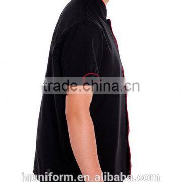 Guangzhou Uniforms Manufacturer New Design Black Cotton Fabric Unisex Chef Cook Uniform Kitchener Uniforms photo-4