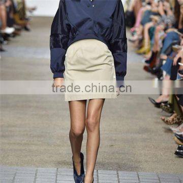 2017 OEM Spring Warm Tone Mini Tight Skirt With Side Fasteners photo-2