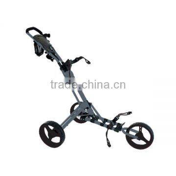 Golf trolley push type foldable