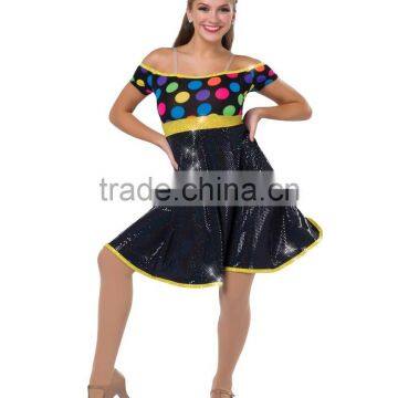 New arrival design cheap colorful dance dresses,ballroom dancing dresses china