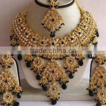 New Indian Bridal Fashion Kundan Necklace Set Jewelry