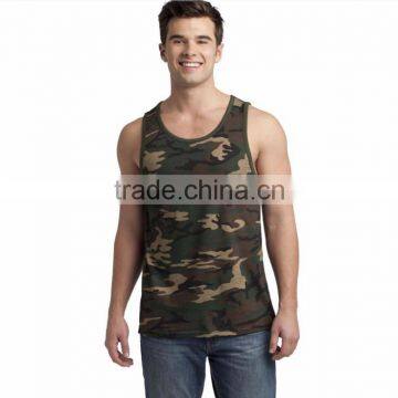Customized Cotton Camouflage Men Tank Top