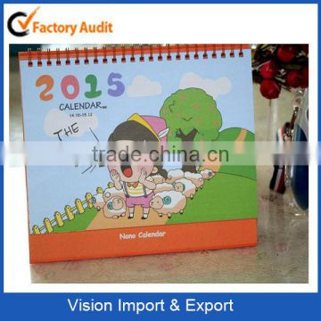 2015 Custom made High Quality Paper Calendar For Promotion