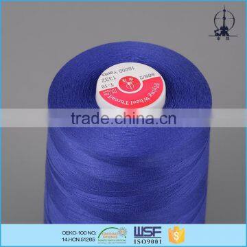 Eco-Friendly 16s/2 poly poly corespun sewing thread for trousers