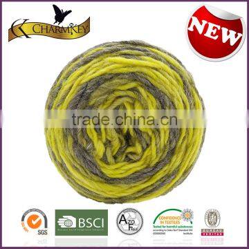 Charmkey Mixed Color Wool Bamboo Baby Yarn Melange Yarn Scarf Knitting Yarn photo-2