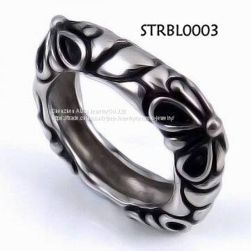 8mm Casting 316L Stainless Steel Ring / Men's Rings Jewelry