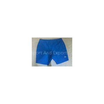 Blue Comfortable Cotton Mens Short Trousers , Casual Short Pants For Men