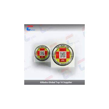 Gold supplier RFID NFC chip label/sticker price with barcode