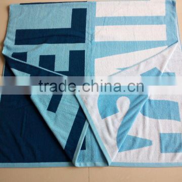 100%cotton tight loops/terry jacquard soft/absorbent custom design/yarn dyed large size/colorful luxury beach towels