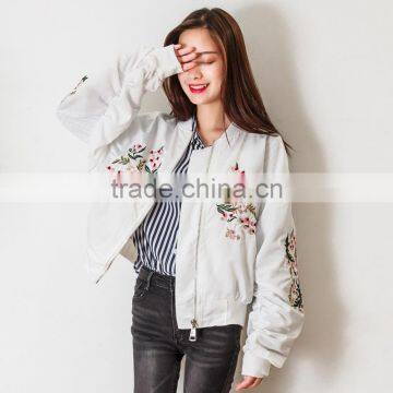 B22676A Korea Fashion Women Baseball Uniform Coat Embroidered Jacket Windbreaker Jacket photo-2