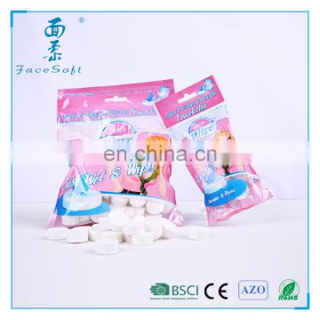 Candy magic tablet napkin/compressed nonwoven wipes/magic coin tissue