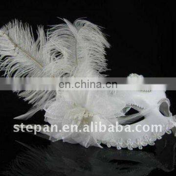 TZ-B18 ostrich feathers for masks,ostrich hair party mask