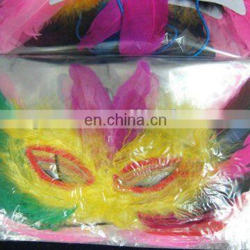 Hot sale carnival costume feather mask CM-07