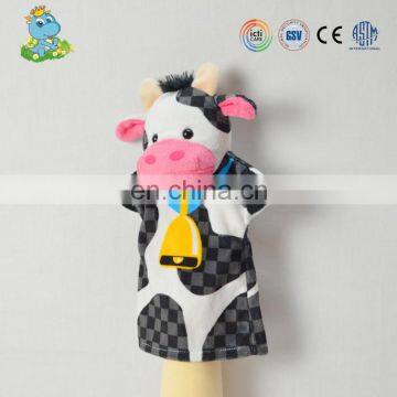 News Cute Soft Milk Cow Children Hand Puppet Toy for Promotion photo-4