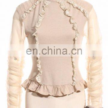 Steampunk Soft Blouse-top With Aviator Jabot photo-3