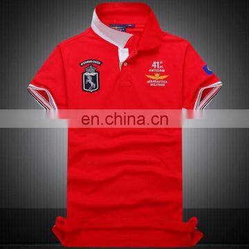 2016 Apparel Sale Quality Custom Design Wholesale Short Sleeve Applique Embroidery Jacquard Rib Polo Shirt photo-2