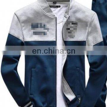 2017 New High Quality 100% Cotton Stand Collar Fashion Casual Men's Fleece Jacket photo-4