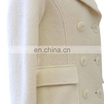 Women Brand Quality Winter Tailored Collar Wool Peacoat photo-3