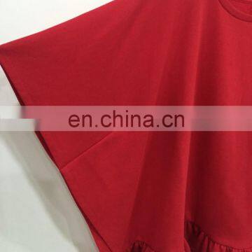 The Bat Sleeve Fork Poised Under Terry Fabric Jogging Top photo-3