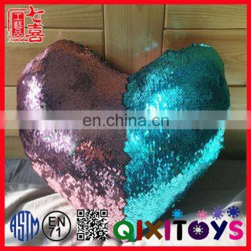 Two Color Changing Sequin Throw Pillow Mermaid Reversible Sequin Cushion