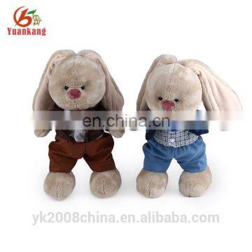 Cuddly clothing christmas rabbit doll soft plush stuffed toys