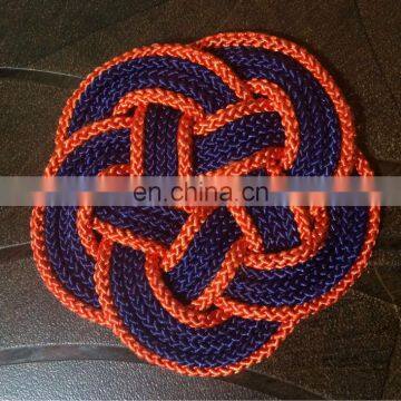 Navy Blue Hand Tied Nautical Rope Coaster Cotton Rope Coaster Nautical Coaster
