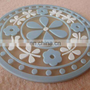 Non-slip Coaster Pvc Tea Cup Mat With 2D Logo photo-3