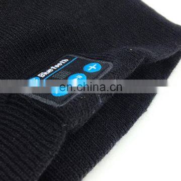 Custom Logo Blue-tooth Wool Knitted Beanie Hat for Men photo-2