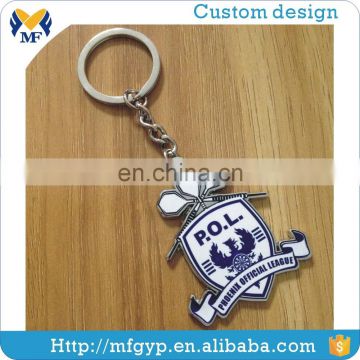 Top sales custom logo hard enamel keychain