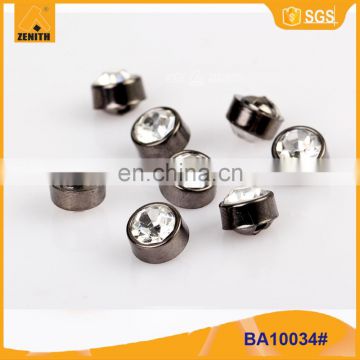 Plastic Round Rhinestone Shank Button BA60134