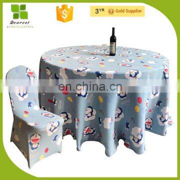 Cute children cartoon pattern Frozen baby birthday party chair covers and table clothes
