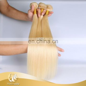 Tangle Free 12''-26'' are available Raw Russian Blonde human Hair Extension Silky Straight