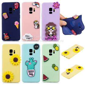 Summer Cute Lovely Printed Soft TPU Shockproof Back Case Cover Skin For Phone